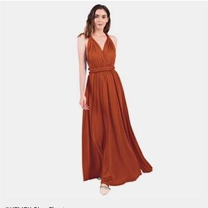 RUST COLOR Multi-way Convertible dress